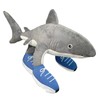JazRvr Tralalero Tralala Shark Cuddly Toy, Funny Italian Brain Red