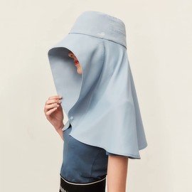 Women Hiking Fishing Sun Hat Wide Brim Cap with Large Neck Flap UPF 50+ Sun Protection Hat SLH3M079, Grey, One Size