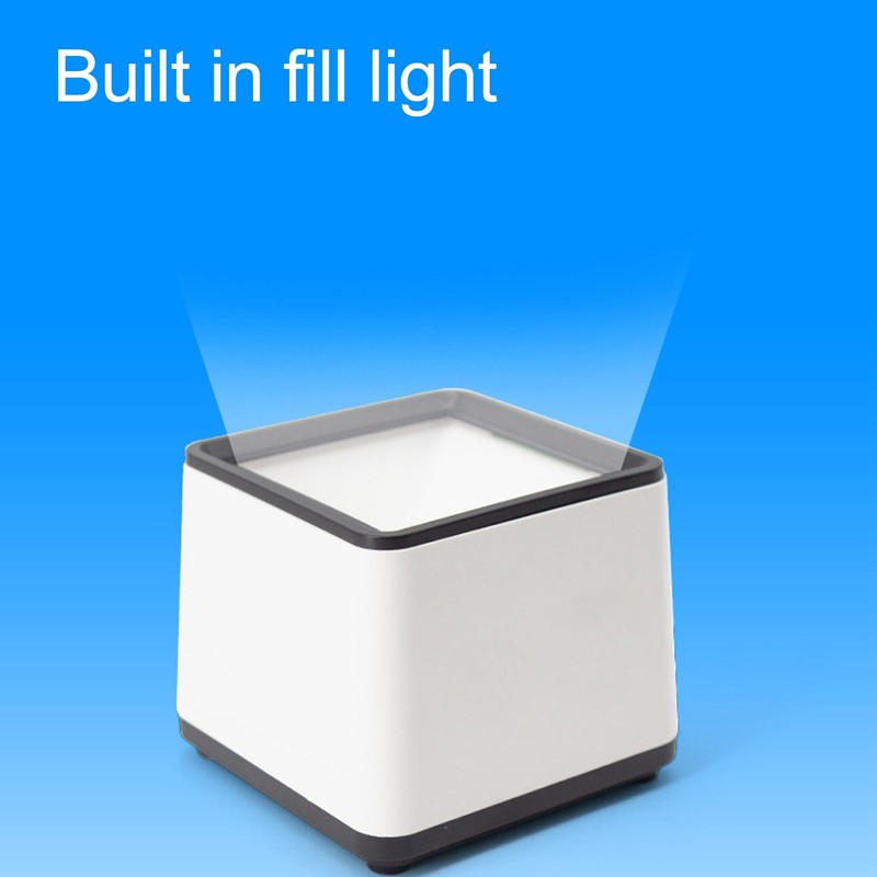 Hands-Free 2D QR Desktop Barcode Scanner, Omnidirectional Automatic Barcode Reader