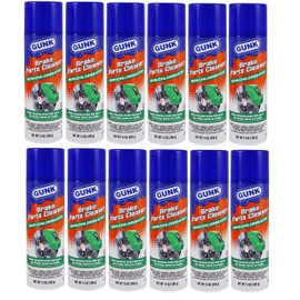 DENCO DISTRIBUTING, INC. Gunk Brake Parts Cleaner - Non-Chlorinated - 14OZ Cans - 12 Per Case - Made in USA (12)
