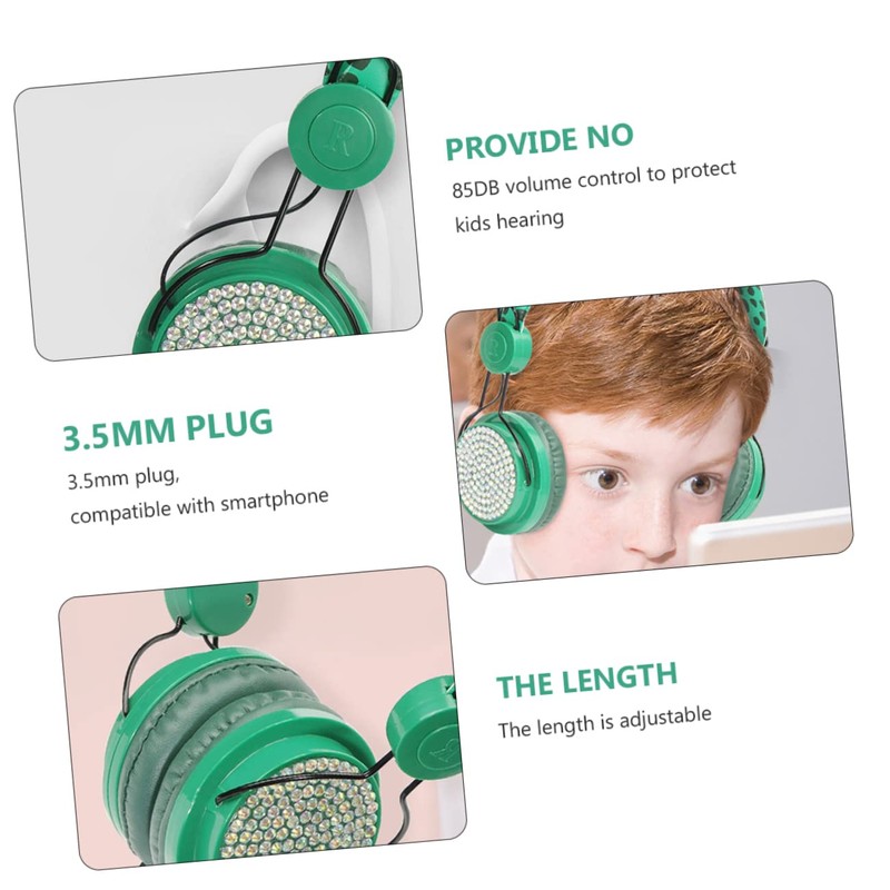 Gatuida Over Ear Headphones with Microphone Soft Earmuffs Comfortable Dinosaur