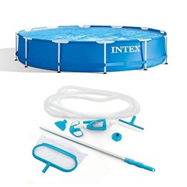 Intex 12' x 30" Above Ground Swimming Pool & Pool Maintenance Kit