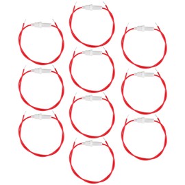 ECSiNG 10PCS Car Fuse Holder 25cm Long Connection Cable for Fine Fuses of Size 5 X 20 mm Suitable for Fuses Up to Max 4 A/250 V Automotive Electrical Accessories