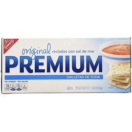 Nabisco, Premium, Sea Salt Topped Original Saltine Crackers, 16oz Box (Pack of 2) by Nabisco