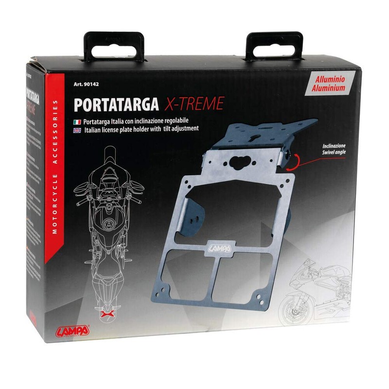 Lampa 90142 Universal Motorcycle License Plate Frame