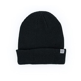 Britt's Knits Men’s Craftsman Warm Winter Classic Ribbed Beanie Cuffed Design Hat - Black