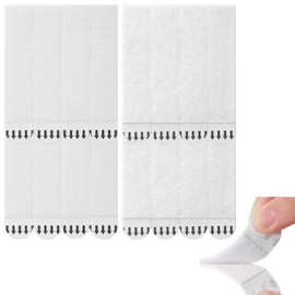 40-Pairs(80 Strips) Large Picture Hanging Strips Heavy Duty | 3.93 x 0.78 x 0.1inch Hang Pictures on Wall Without Nails | No Damage Picture Frame Hanging Strips Refill Adhesive Poster Strips, White