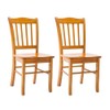 Boraam Shaker Chair, Oak, Set of 2