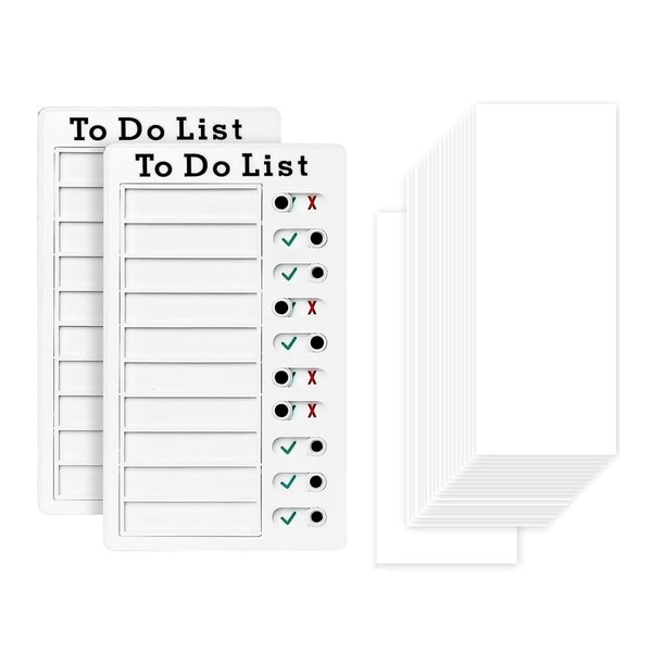 Chore Chart Check List Task Board Set with Slider Daily