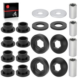 Front & Rear Shock Pivot Ball Bushings Sleeve Kit 16Pcs For Polaris Ranger 400 500 570 700 800 ETX EV TM