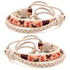 Pettsie Matching Friendship Bracelets, 2 Pack Set, Easy Adjustable, Soft