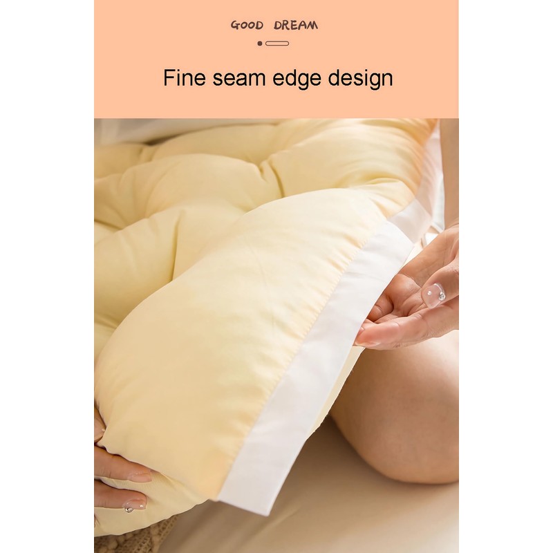 College Dorm Bed Bolster Pillow Long Reading Rectangular Headboard Pillow