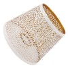 Lamp Shade E27 E26 White Carved Flower Pattern Iron Modern