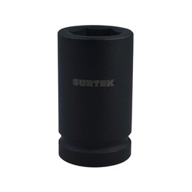 Surtek 107280 Dado de impacto largo en pulgadas, cuadro 1", 6 puntas, 1-1/4"