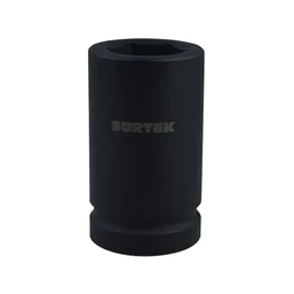 Surtek 107280 Dado de impacto largo en pulgadas, cuadro 1", 6 puntas, 1-1/4"