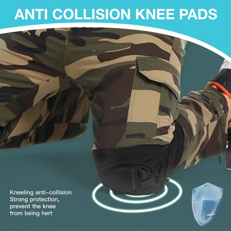 XdealCozyxc Knee Pads Work, 20MM Thickened EVA Foam Kneepads for