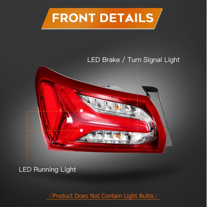 LBRST Tail Light Assembly with 2019-2022 for Chevy Malibu with
