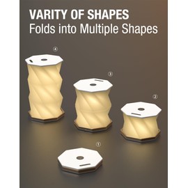 ZBOLE Teacher Appreciation Gift - Thank You Gift for Teachers, Portable Folding Table Lamp - Dimmable, Collapsible Paper Lantern for Camping, Emergency & Home Decor, Gifts for Women (White)