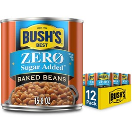 BUSH'S BEST 16 oz Canned Country Style Baked Beans, Source of Plant Based Protein and Fiber, Gluten Free, (Pack of 12)