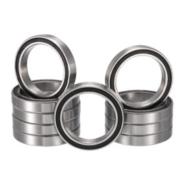 HiPicco MR6700-2RS Deep Groove Ball Bearings, ID 10mm x OD 15mm x Width 4mm Double Rubber Sealed Ball Z2 Lever Bearing Pre-Lubricated Chrome Steel Z2 Lever 10pcs