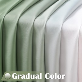 jinchan Ombre Sage Green Shower Curtain for Bathroom Waterproof Fabric Gradual Color Design Shower Curtain Set with 12 Hooks 70x72 Inches