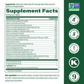 MegaFood MegaFood Men's 55+ Advanced Multivitamin for Men - Doctor-Formulated -Choline, Vitamin D, Vitamin B12 C Plus Real Food C Brain Health Supplement for Adults & Immune Support - 120 Tabs (60 Servings)