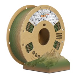 OVERTURE Rock PLA Filament 1.75mm, Marble PLA 3D Printer Filament 1kg Spool (2.2lbs), Dimensional Accuracy +/- 0.02 mm, Fit Most FDM Printer (Alpine Forest)