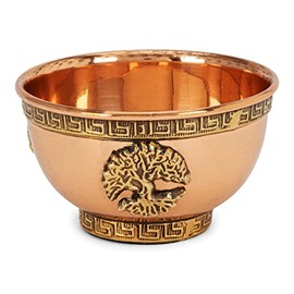 NKlaus Diameter 8 cm Incense Bowl Copper Frankincense Resins Herbs Operating Mode 2574