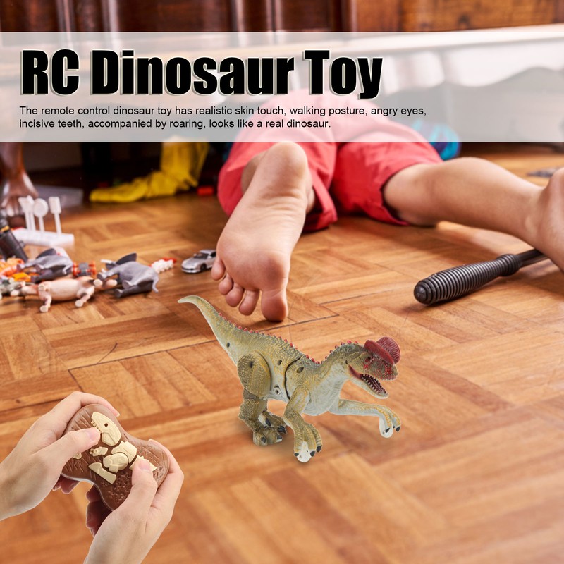 Remote Control Dinosaur Model 2.4G Realistic Walking Roaring Educational RC