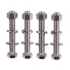 KOSJETHAS 6 Sets 3/8-16 x 2 Stainless Steel Hex Head