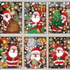 (6 Sheet) Large Christmas Window Clings Stickers, Christmas Window Clings