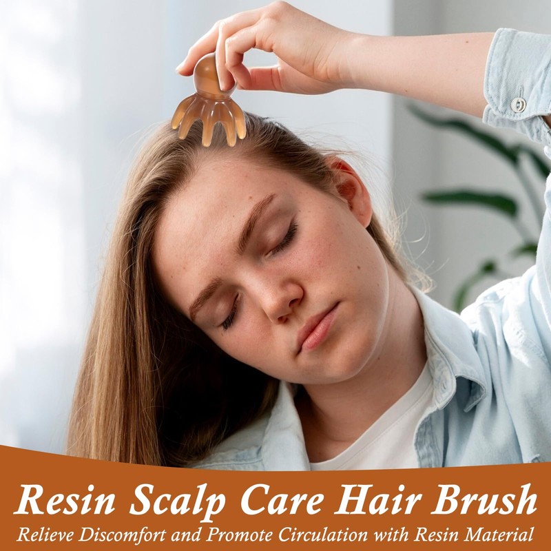HJZHII Pack of 2 Head Massage, Scalp Comb, Scalp Massage