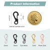 Mini Carabiner Clip Spring Snap Hook Buckle Clasps for Paracord