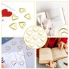 luckaide Paper Clips Heart Gold, Pack of 100 Paper Clips,