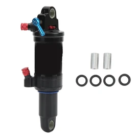 Bicycle Shock Absorber Black Aluminium Alloy Cycling Rear Shock with Spindle Tubes for Mountain Bike 165mm