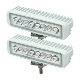 Vcanuplms Waterproof Led Boat Lights, 7inch 2 Pcs 80W 8000LMS Combo Beam Spreader and Deck Marine Light, 12/24V