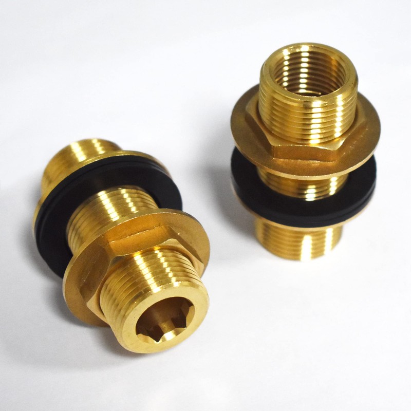 sumerain Clawfoot tub faucet Brass Extension Nut for tub wall