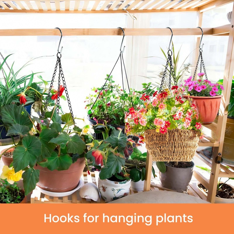 ESFUN 18 Pack 4 inch Heavy Duty S Hooks Pan