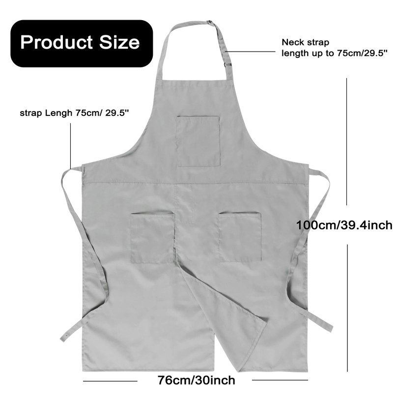 MIKI WELL Pottery Split-Leg Make Ceramic Apron, Long Split-Leg Artist