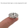 Hahiyo Crystal Rhinestone Flower Buttons Clear Glass 19mm Flatback Bling