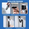 RODISHOMM Siphon Drain Pipe Kit for Sink, Odour-Proof Drain Fitting
