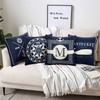 Blue Nautical Cushion Cover 40 x 40 cm Pack of