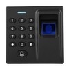 Access Control System Keypad Fingerprint Card Reader Password Black DC12V