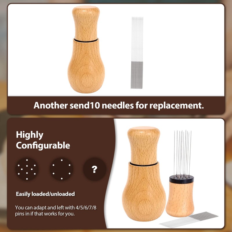 WDT Tool, Espresso Distribution Tools 10 +10 * 0.3mm Needles