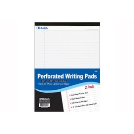 BAZIC Legal Pad, 8.5 x 11.75 Inch, White, (50 Count) 2 Per Pack