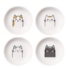 4pcs Ceramics Cat Dinner Relish Dishes Seasoning Dishes Dipping Appetizer