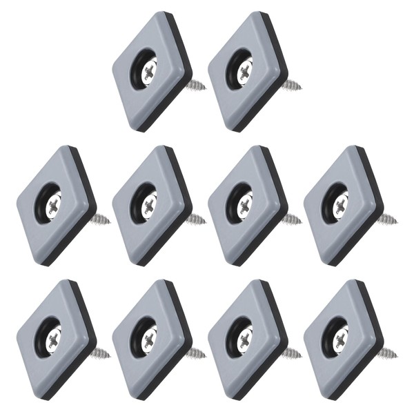 METALLIXITY Screw on Furniture Sliders (25mm/0.98in) 16Pcs, PTFE Square Chair