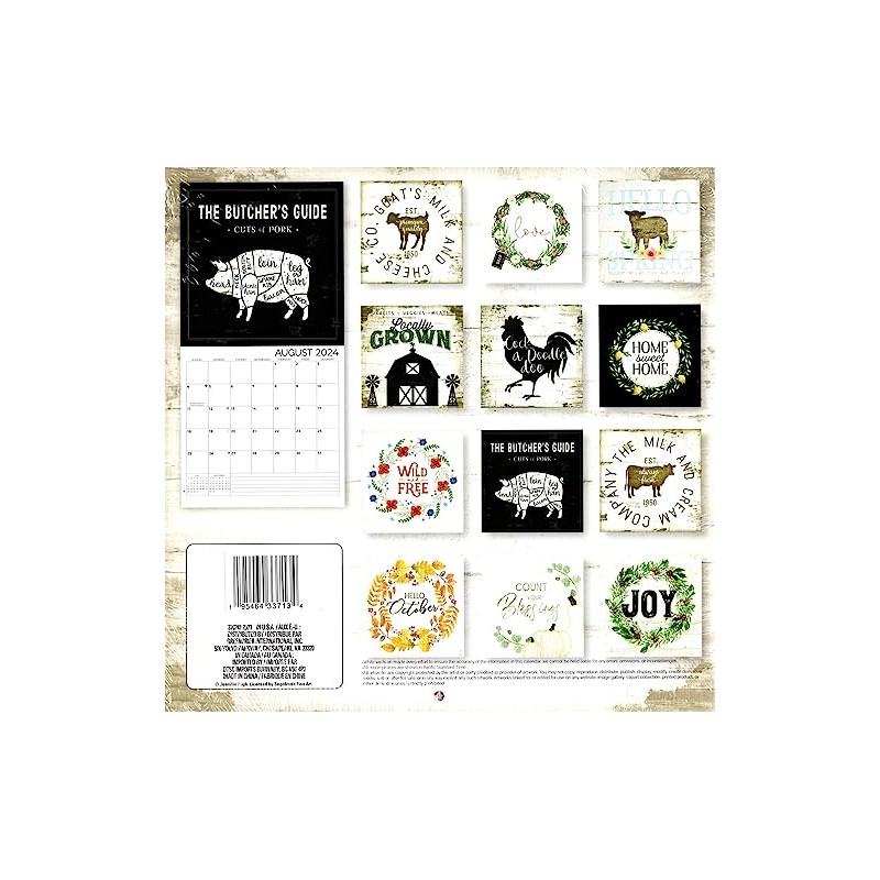 Locally Grown - 2024 12-Month Wall Calendar