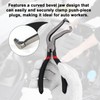 Lyreh 2pcs Electrical Disconnect Pliers, Straight & Bend-Head Electrical Automotive