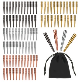 Pack of 96 Cribbage Board Pens, Brass Cribbage Pins, Fit in 0.32 cm Large Holes, Pin Board Game, Traditional Cribbage Board Pins for Cribbage Board Game (34.1 x 5.1 x 2.6 mm)